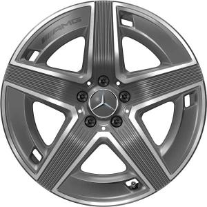 AMG 5 Spoke [254-19] Tantalite Grey with High Sheen Alloy Wheel - Sizes 19in