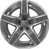 Mercedes 5 Spoke [254-19] Tantalite Grey with High Sheen Wheel Img 1