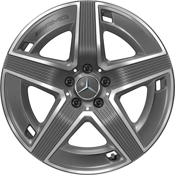 Mercedes 5 Spoke [254-19] Tantalite Grey with High Sheen Alloy Wheel Product Image #1