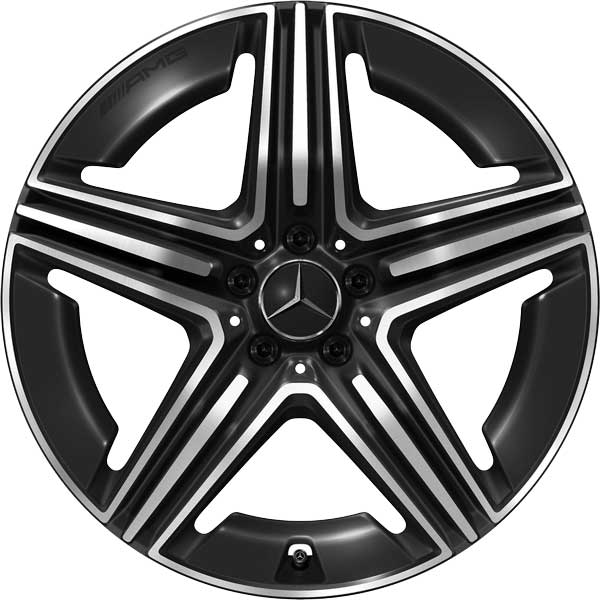 Mercedes 5 Twin Spoke [254-20] Gloss Back with High Sheen Alloy Wheel Product Image #1