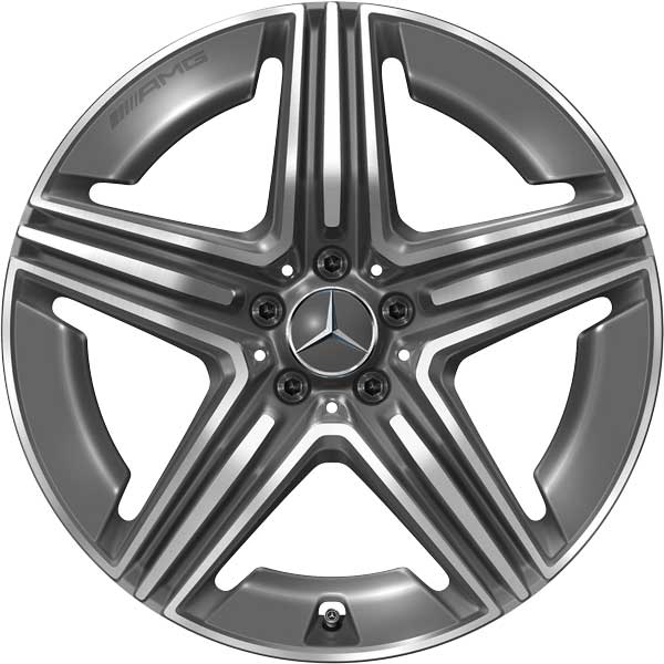 Mercedes 5 Twin Spoke [254-20] Tantalite Grey with High Sheen Alloy Wheel Product Image #1