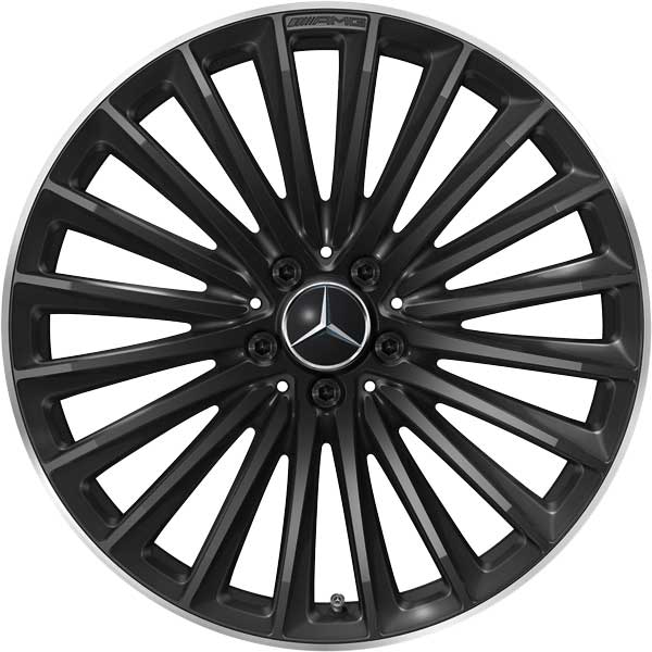 AMG Multispoke [254-20] Gloss Black with High Sheen Rim Edge Alloy Wheel Product Image #1