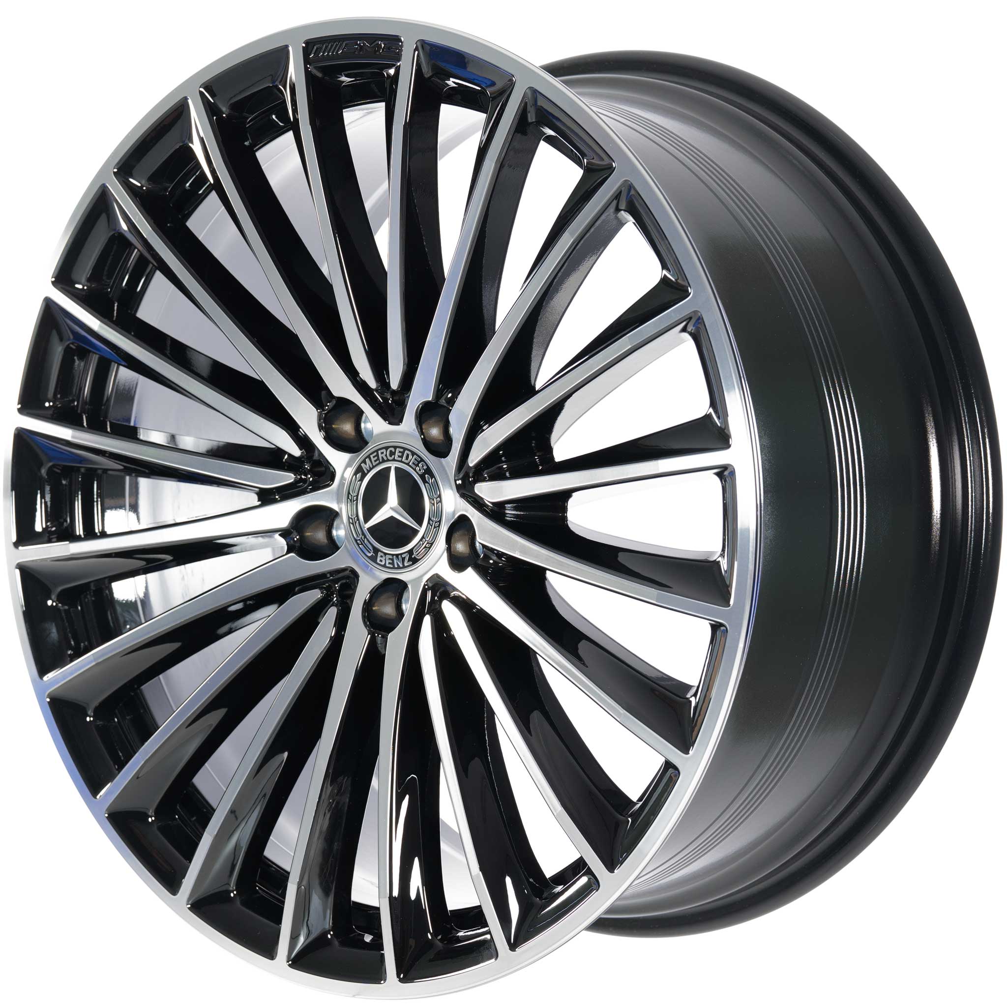 AMG Multispoke [254-20] Gloss Back with High Sheen Alloy Wheel Product Image #2