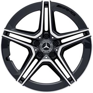 AMG 5 Twin Spoke [257-19] Gloss Black with High Sheen Alloy Wheel - Sizes 19in