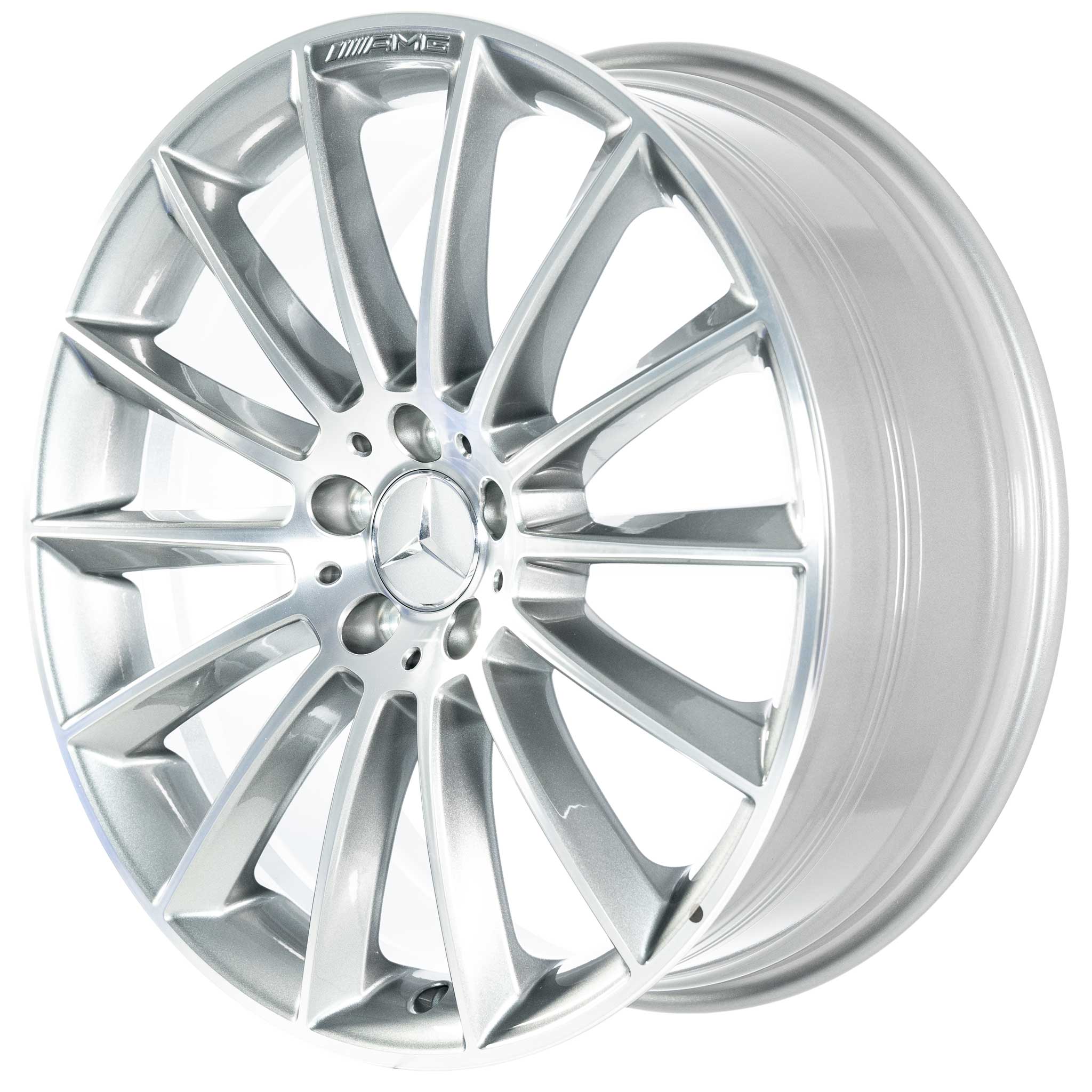 AMG Multispoke [257-20] Himalaya Grey with High Sheen Alloy Wheel Product Image #2