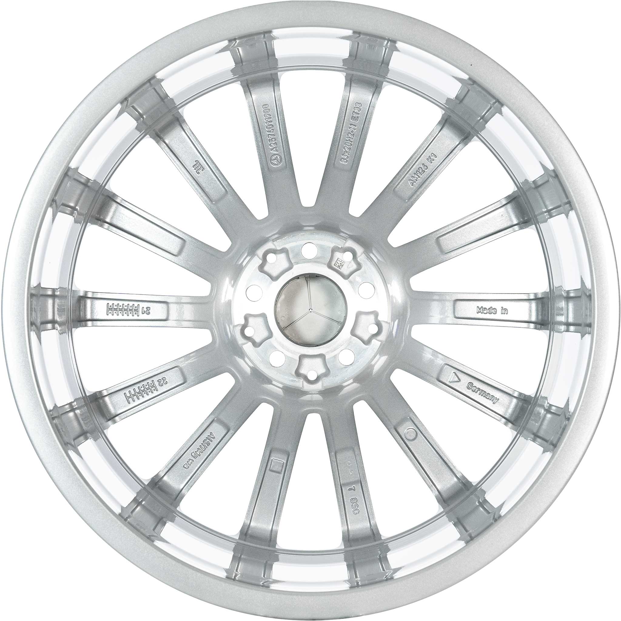 AMG Multispoke [257-20] Himalaya Grey with High Sheen Alloy Wheel Product Image #3