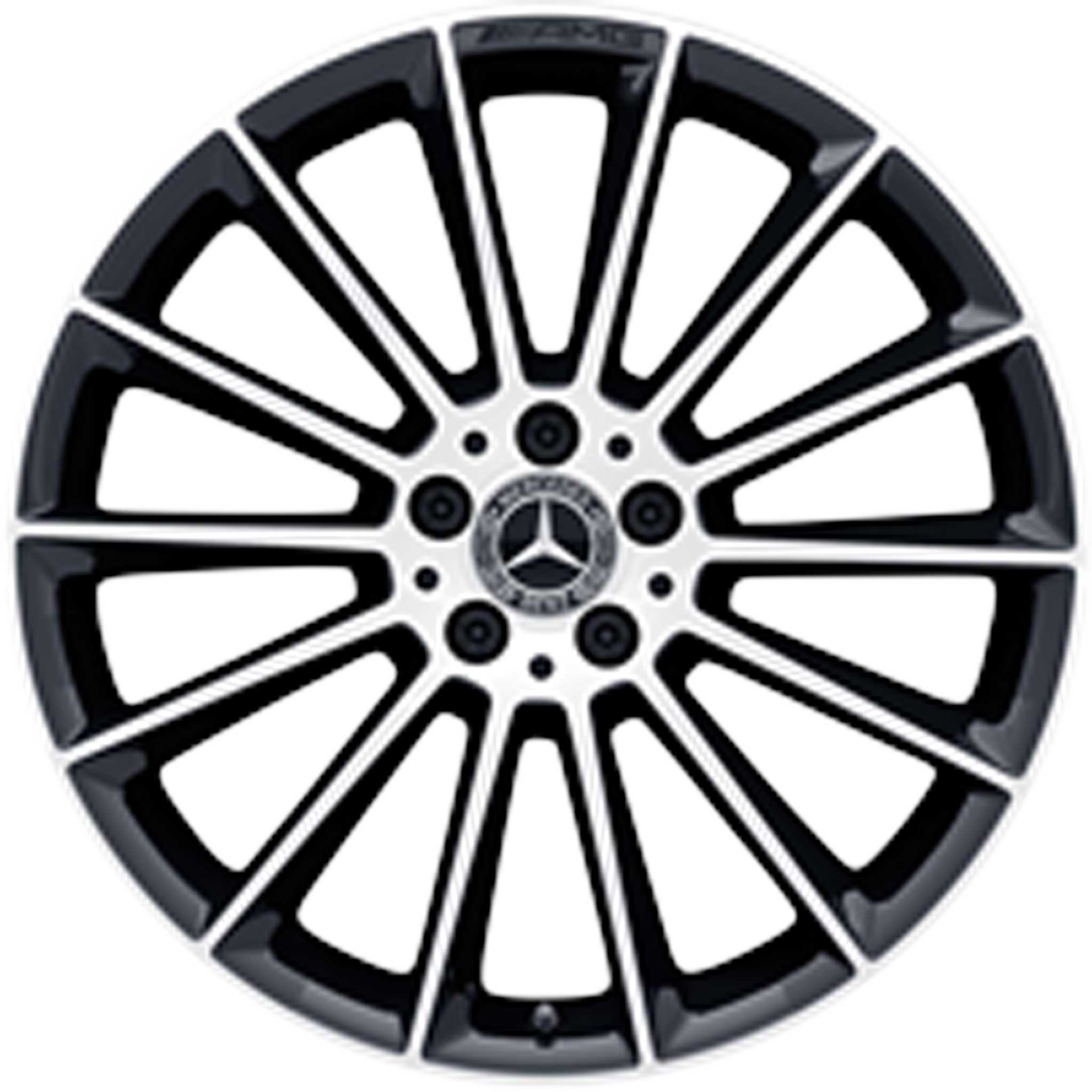 AMG Multispoke [257-20] Gloss Black with High Sheen Alloy Wheel Product Image #1