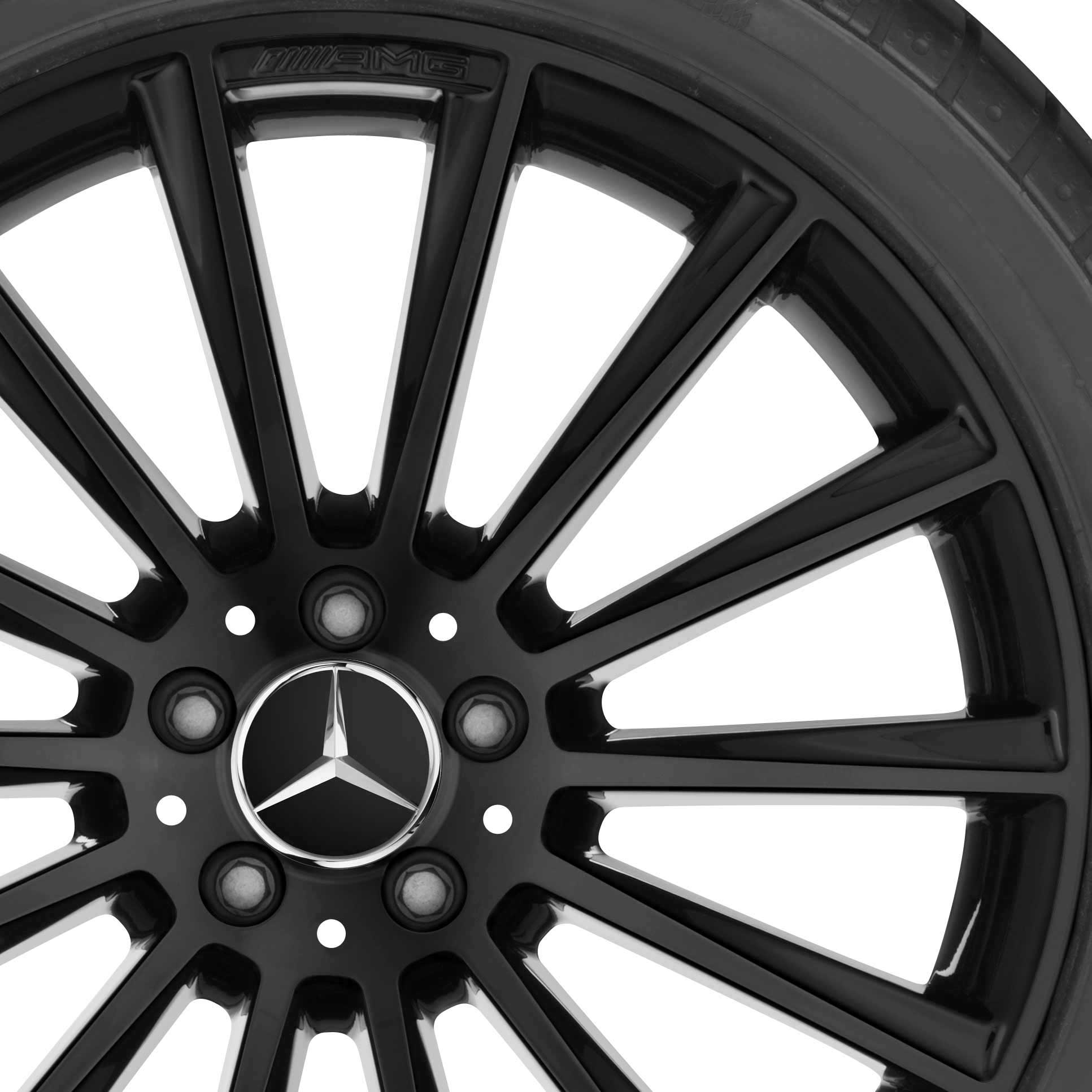 AMG Multispoke [257-20] Gloss Black with High Sheen Rim Edge Alloy Wheel Product Image #2