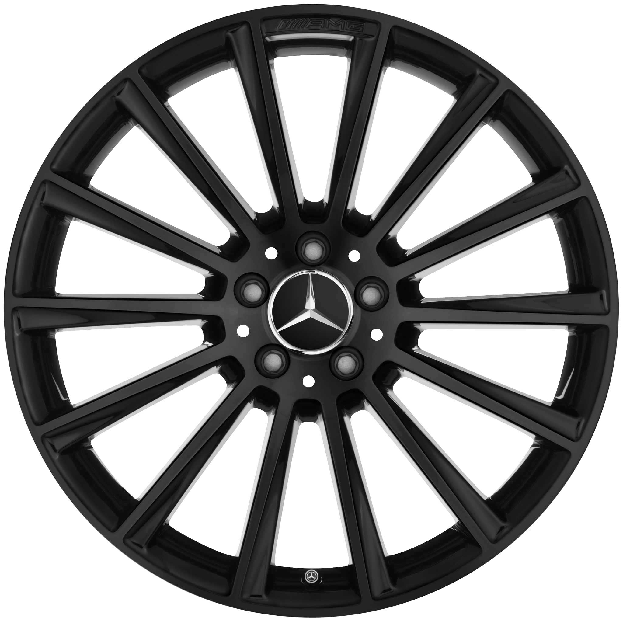 AMG Multispoke [257-20] Gloss Black with High Sheen Rim Edge Alloy Wheel Product Image #1