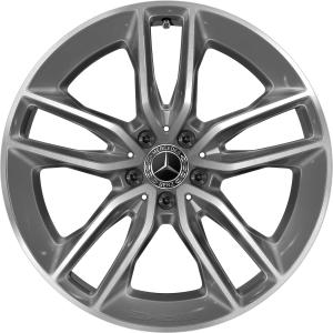Grey AMG 5 Twin Spoke alloy wheel