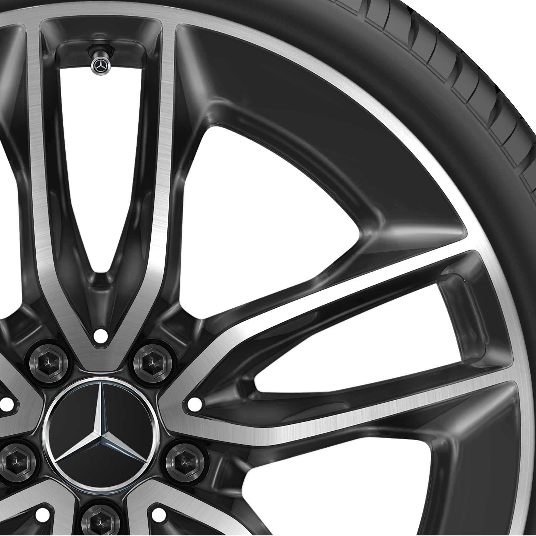 AMG 5 Twin Spoke [257-20] Gloss Black with High Sheen Alloy Wheel Product Image #2