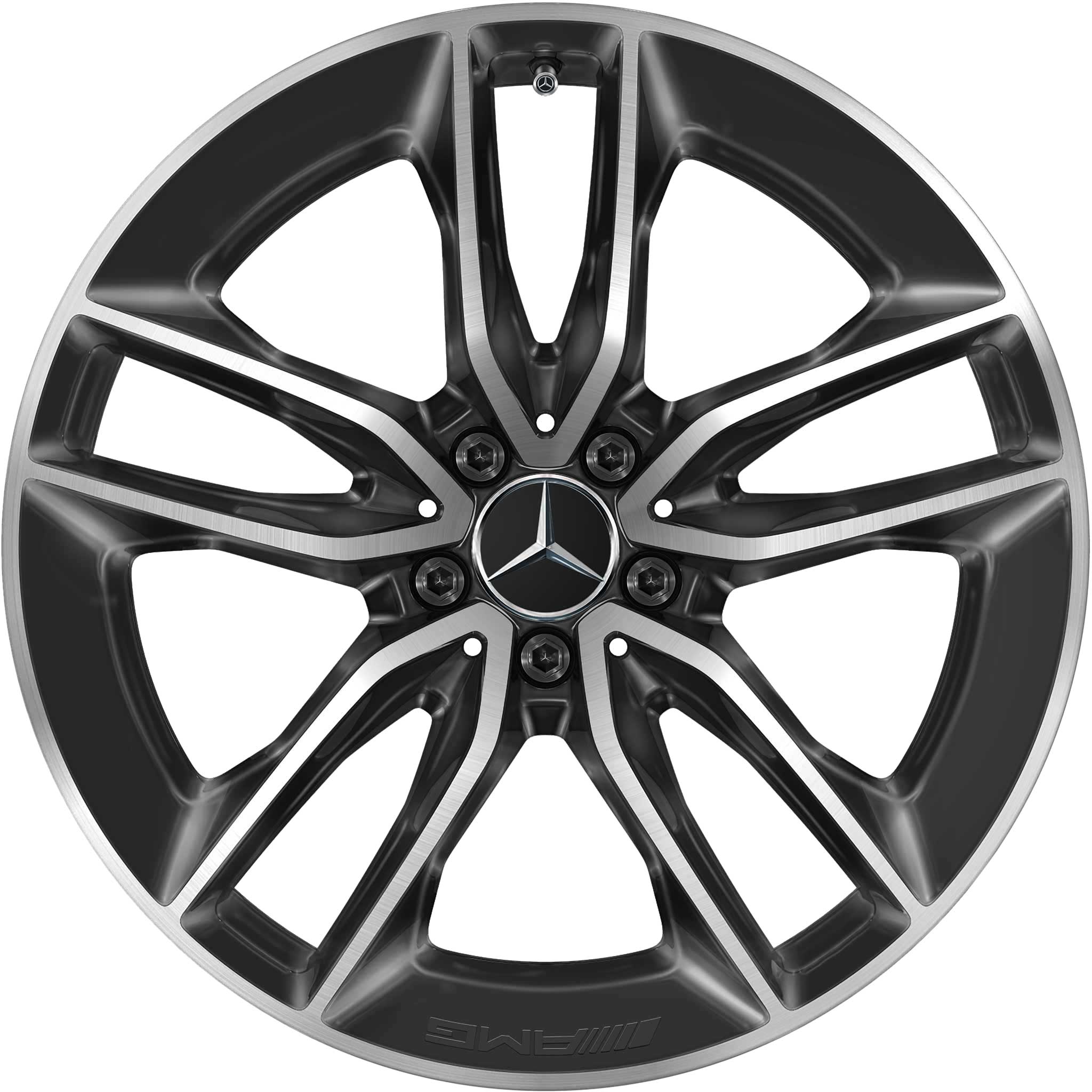 AMG 5 Twin Spoke [257-20] Gloss Black with High Sheen Alloy Wheel Product Image #1