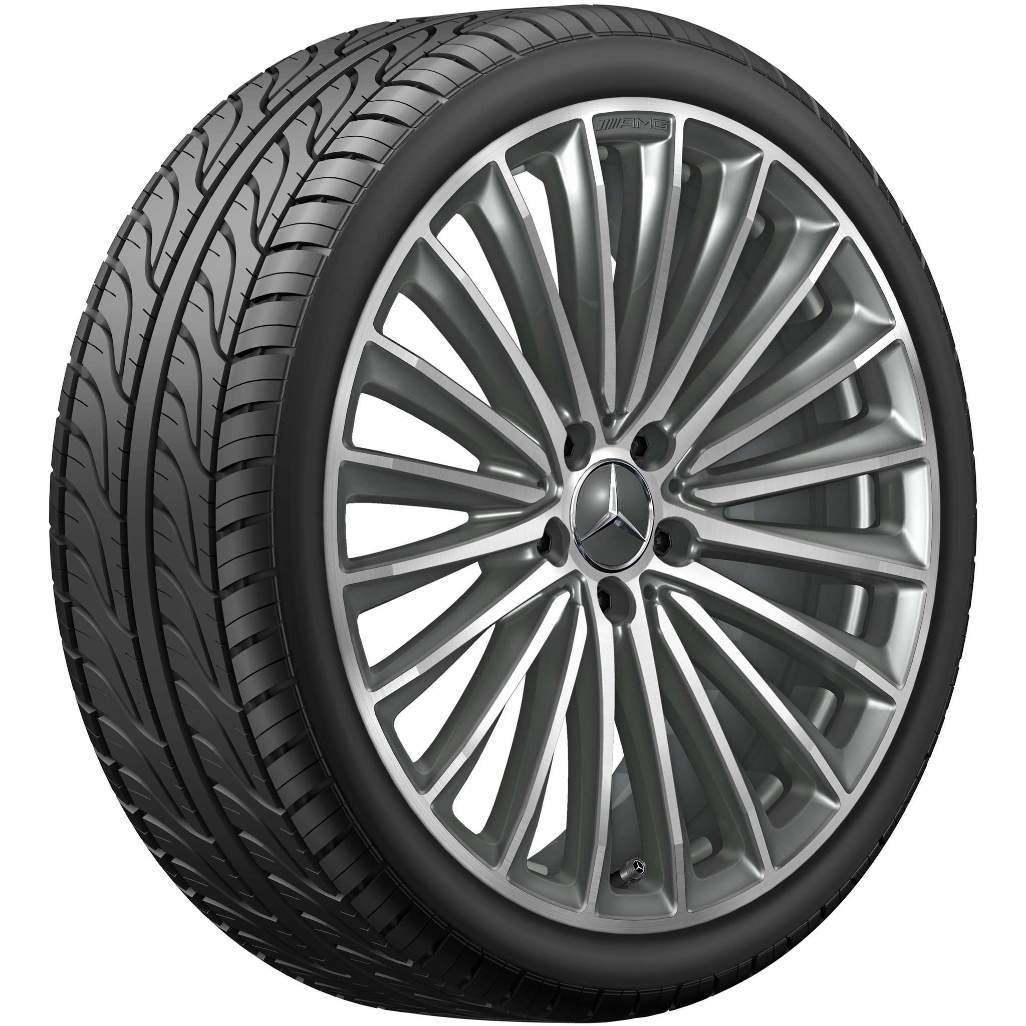 AMG Multispoke [257-20] Himalaya Grey with High Sheen Alloy Wheel Product Image #2