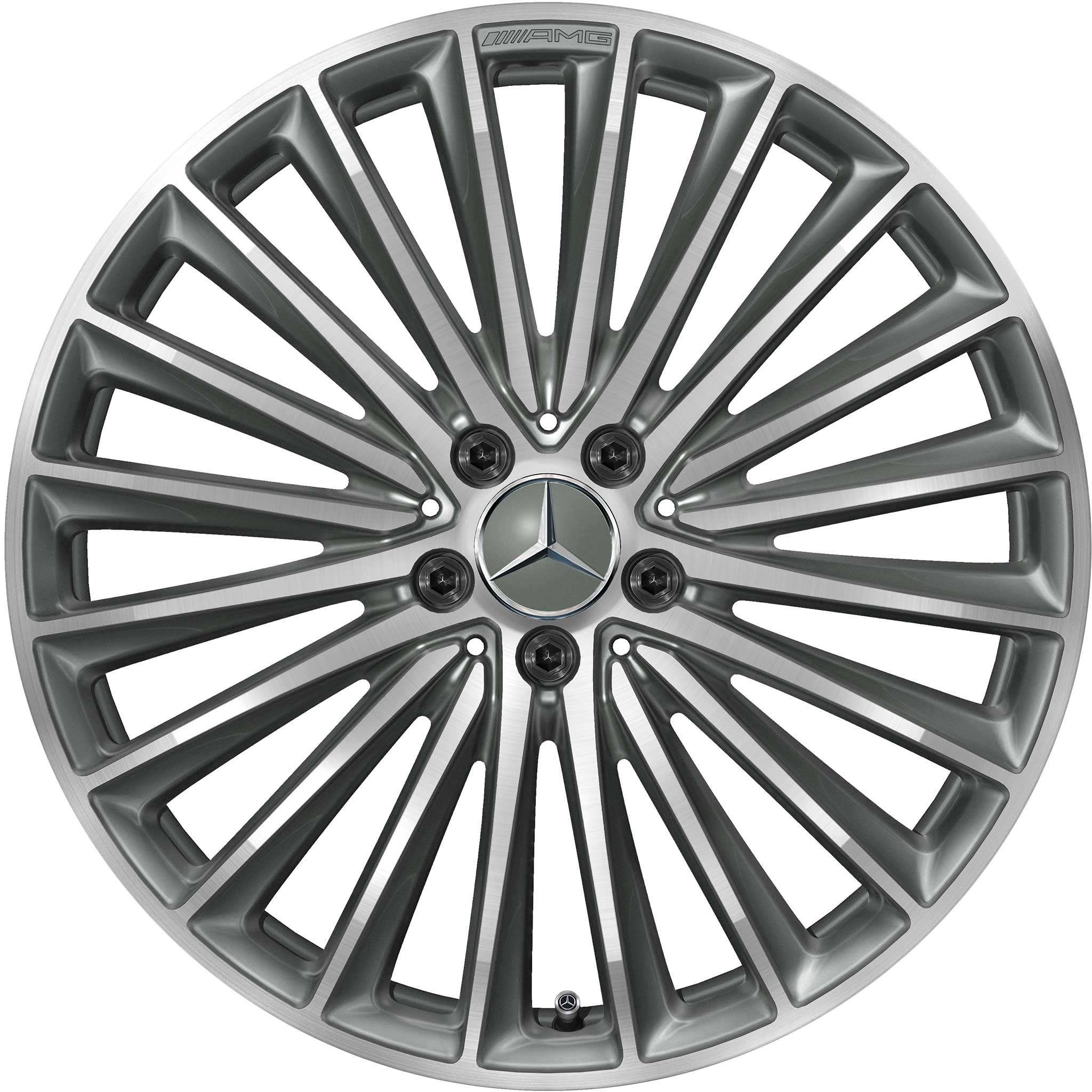 AMG Multispoke [257-20] Himalaya Grey with High Sheen Alloy Wheel Product Image #1
