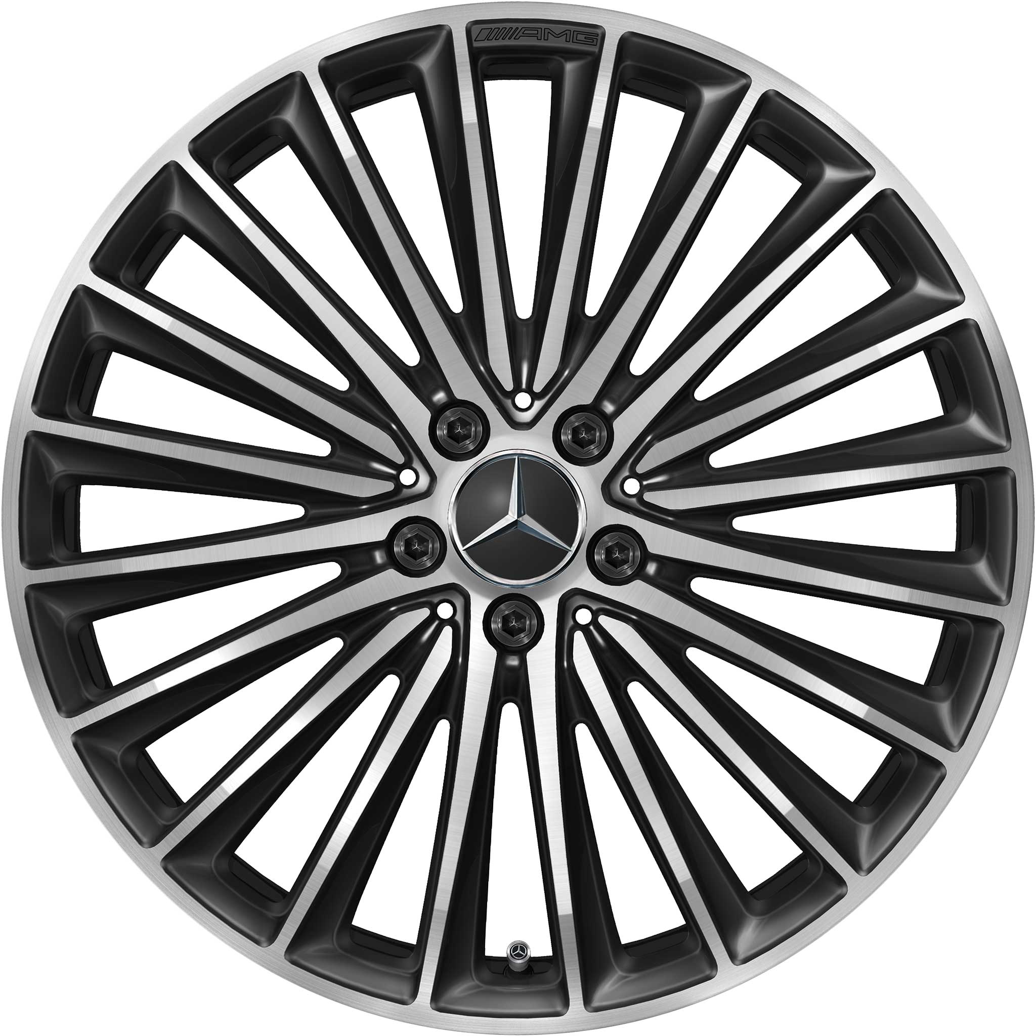 AMG Multispoke [257-20] Gloss Black with High Sheen Alloy Wheel Product Image #1