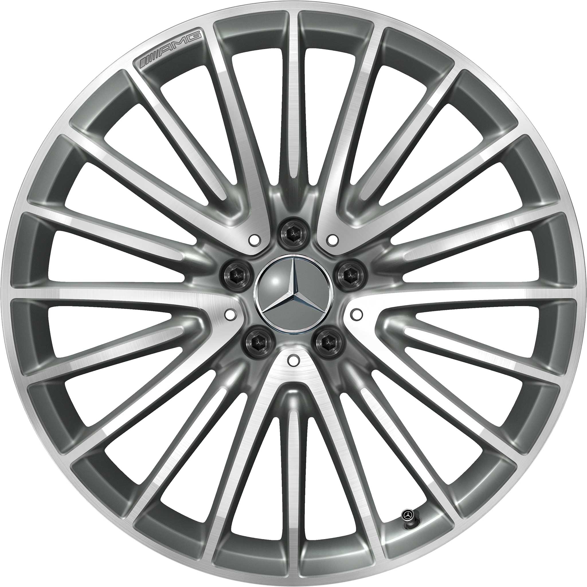 AMG Multispoke [257-20] Himalaya Grey with High Sheen Alloy Wheel Product Image #1