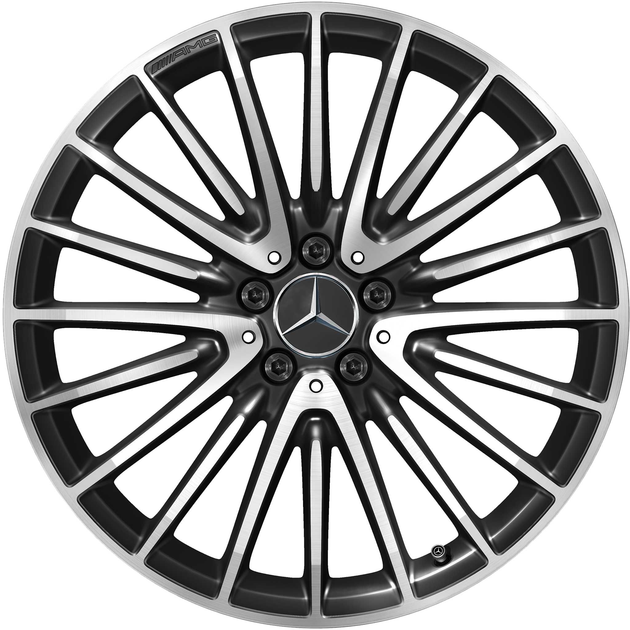 AMG Multispoke [257-20] Gloss Black with High Sheen Alloy Wheel Product Image #1