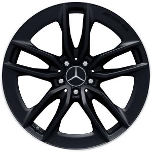 19" AMG Multispoke [290-19] Matt Black with High Sheen Rim Edge alloy wheel