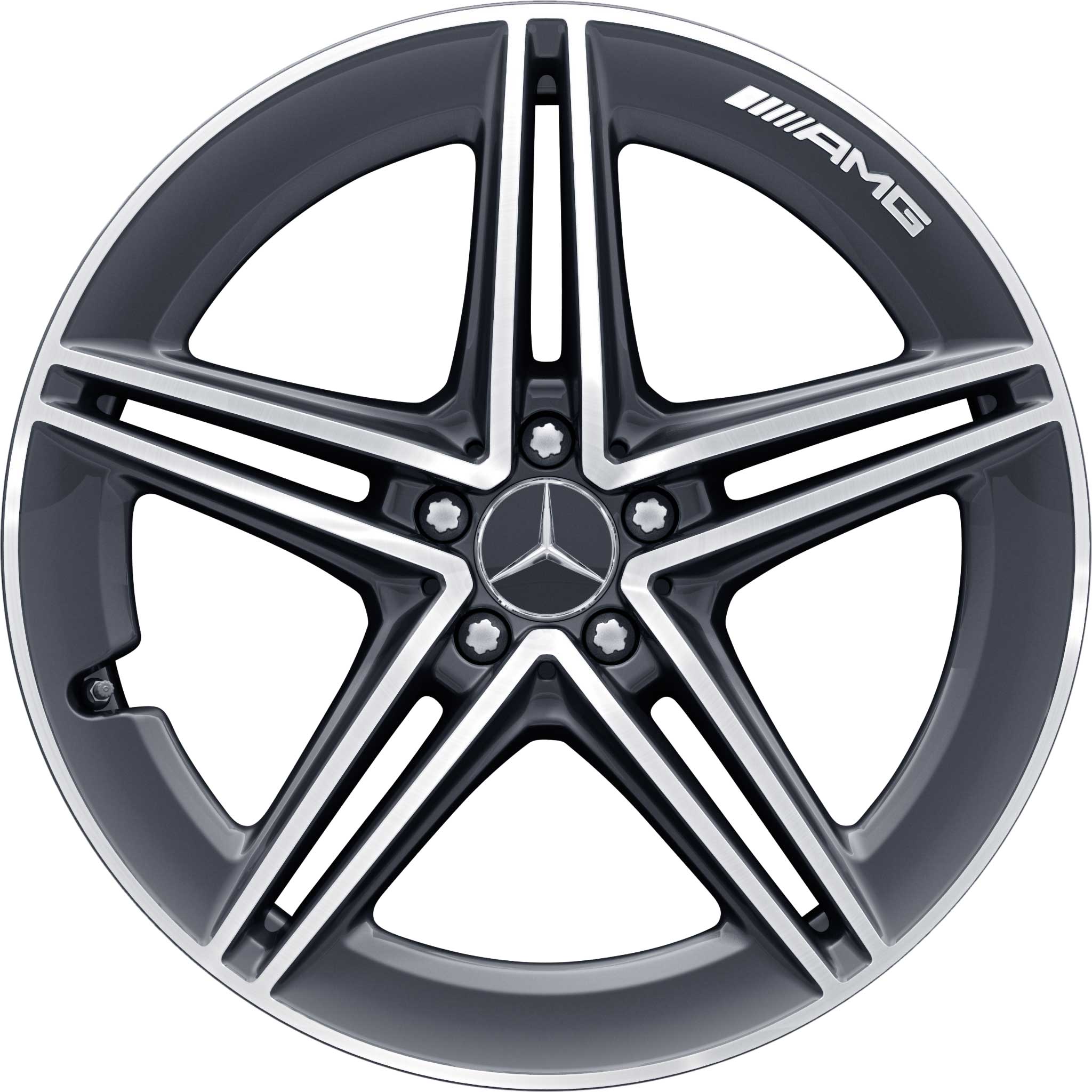 AMG 5 Double Spoke [290-20] Tantalite Grey with High Sheen Alloy Wheel Product Image #1