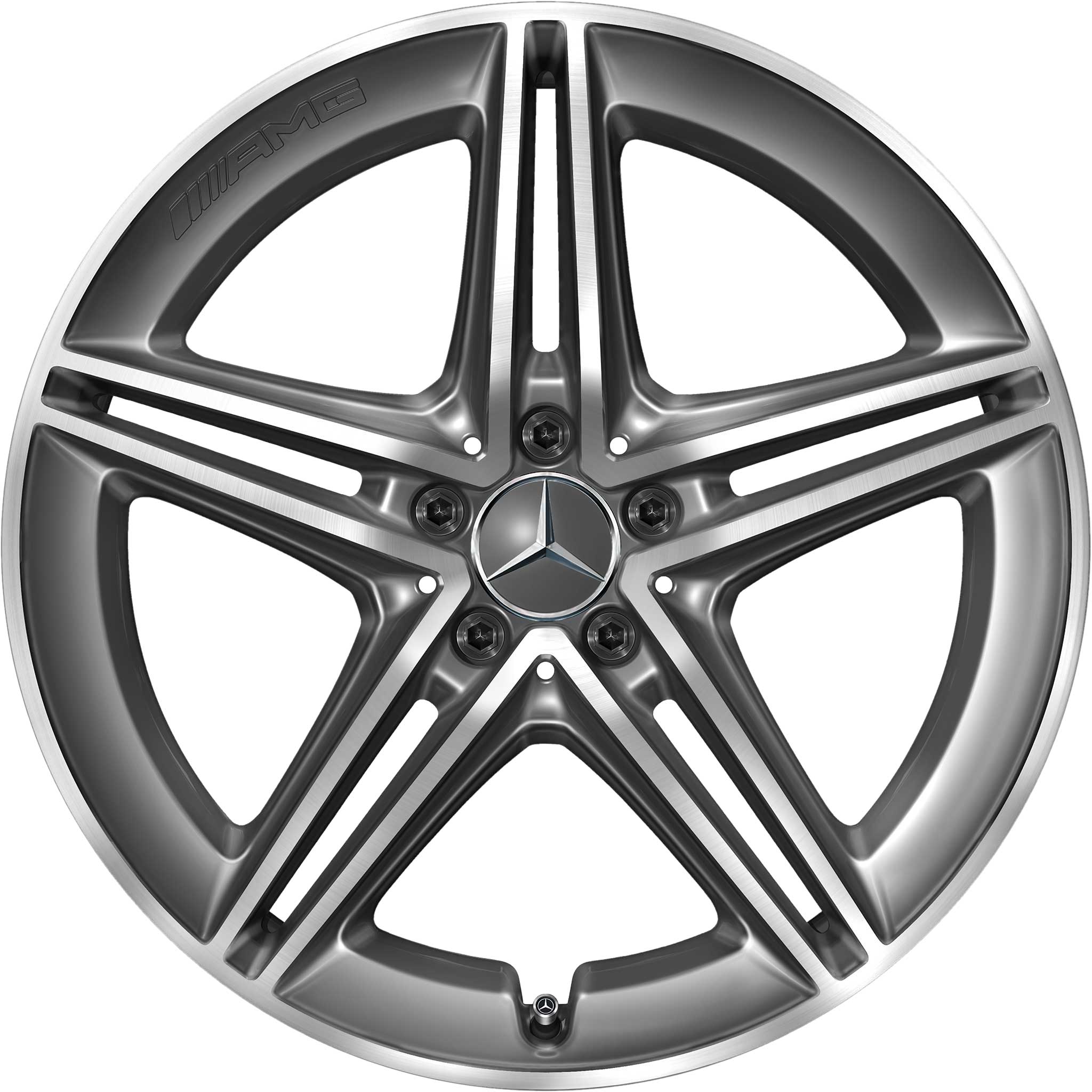 AMG 5 Double Spoke [290-20] Tantalite Grey with High Sheen Alloy Wheel Product Image #1