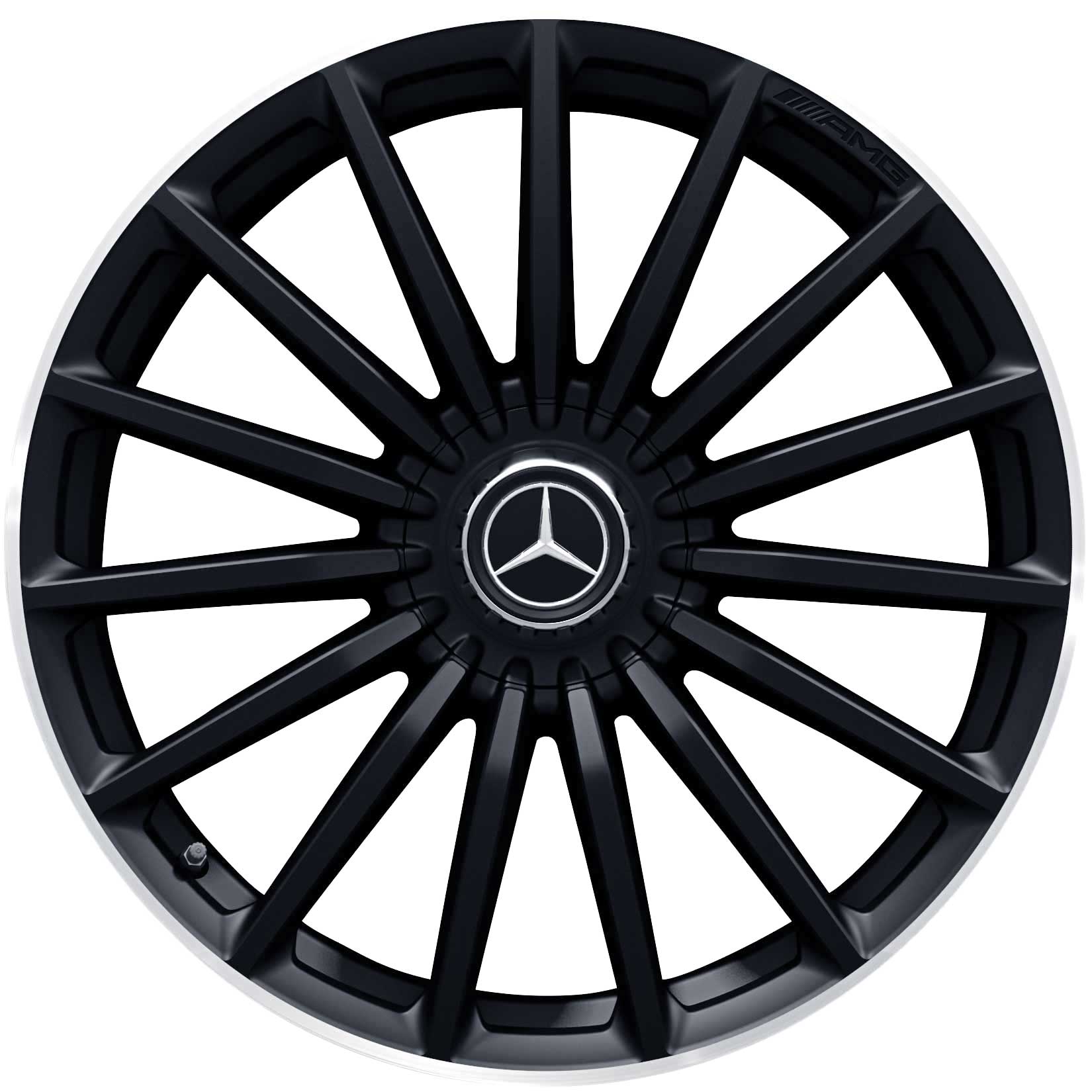 AMG Multispoke [290-20] Matt Black with High Sheen Rim Edge Alloy Wheel Product Image #1