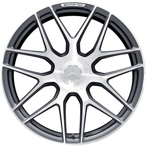 AMG Cross Spoke [290-21] Himalaya Grey with High Sheen (Forged) Alloy Wheel for Mercedes AMG GT X290 - Sizes 21in