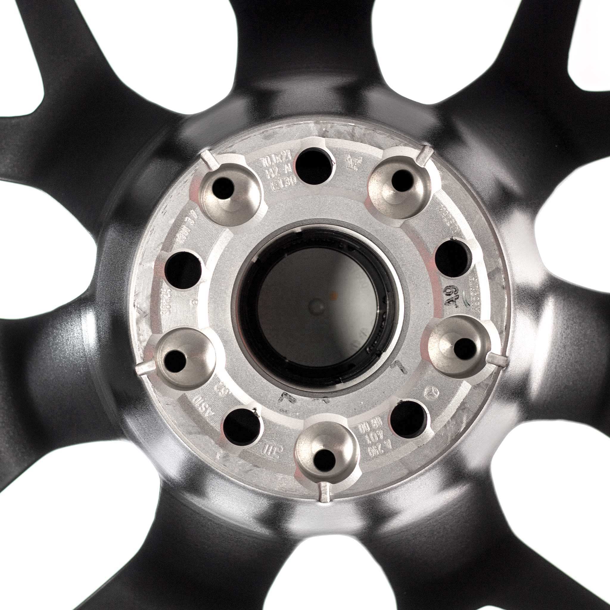 AMG Cross Spoke [290-21] Matt Black with High Sheen Rim Edge (Forged) Alloy Wheel Product Image #5