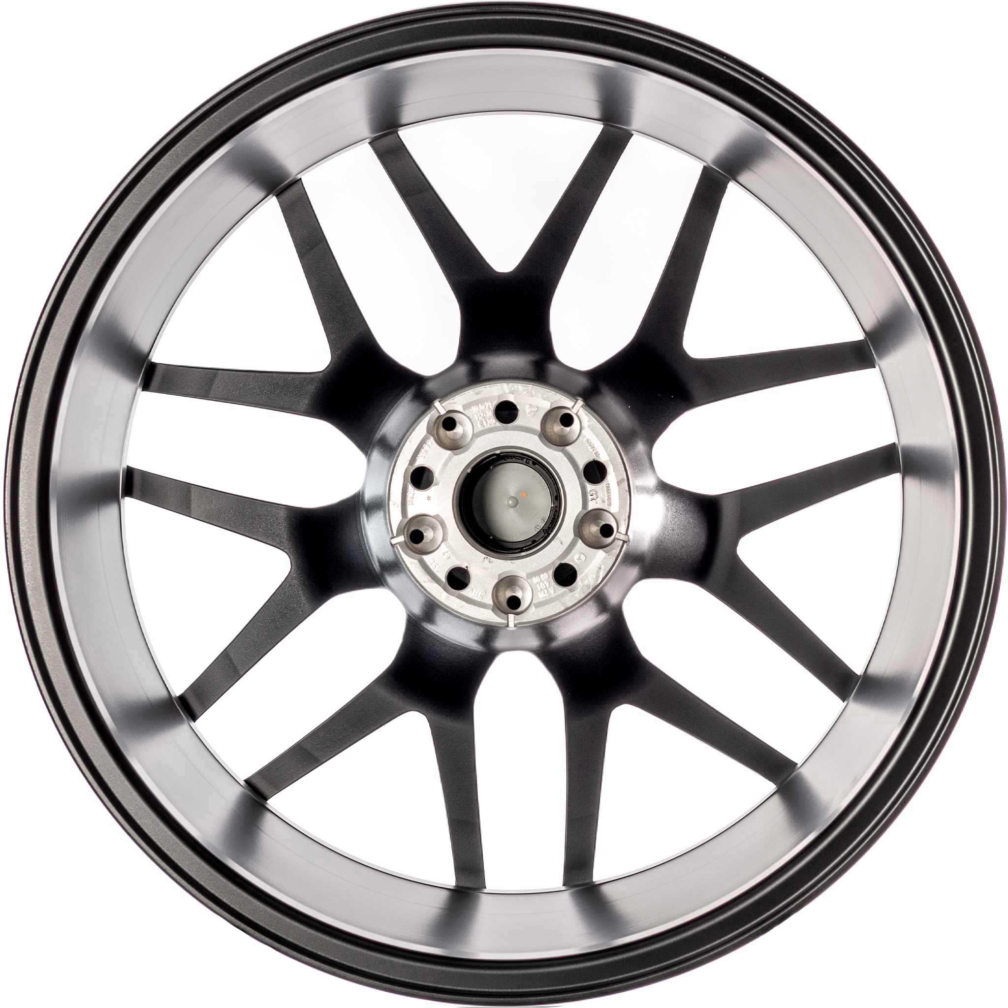 AMG Cross Spoke [290-21] Matt Black with High Sheen Rim Edge (Forged) Alloy Wheel Product Image #4