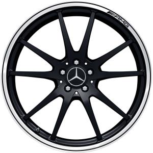 AMG 10 Spoke [290-21] Matt Black with High Sheen Rim Edge Alloy Wheel for Mercedes AMG GT X290 - Sizes 21in