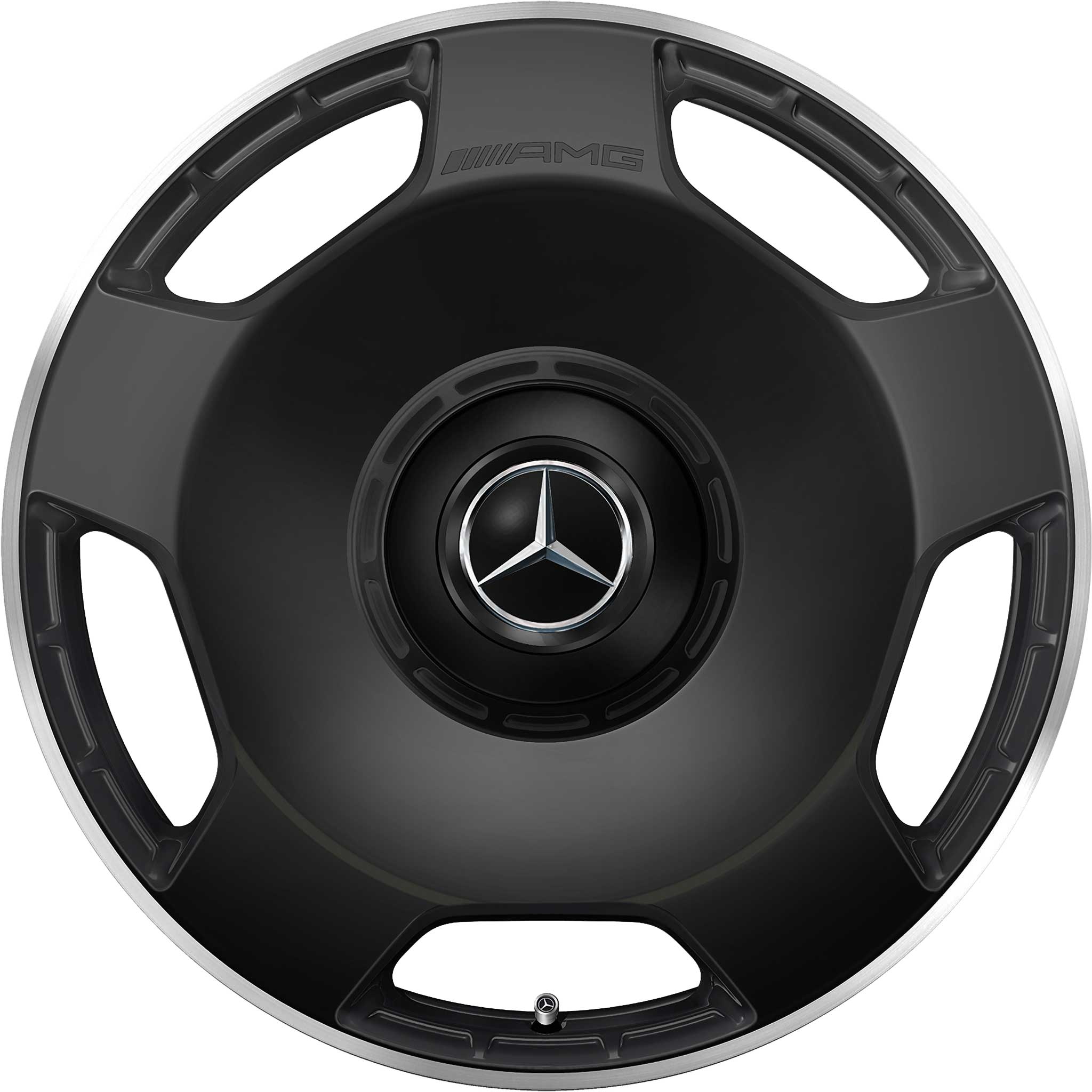 AMG 5 Spoke [290-21] Matt Black with High Sheen Rim Edge Alloy Wheel Product Image #1