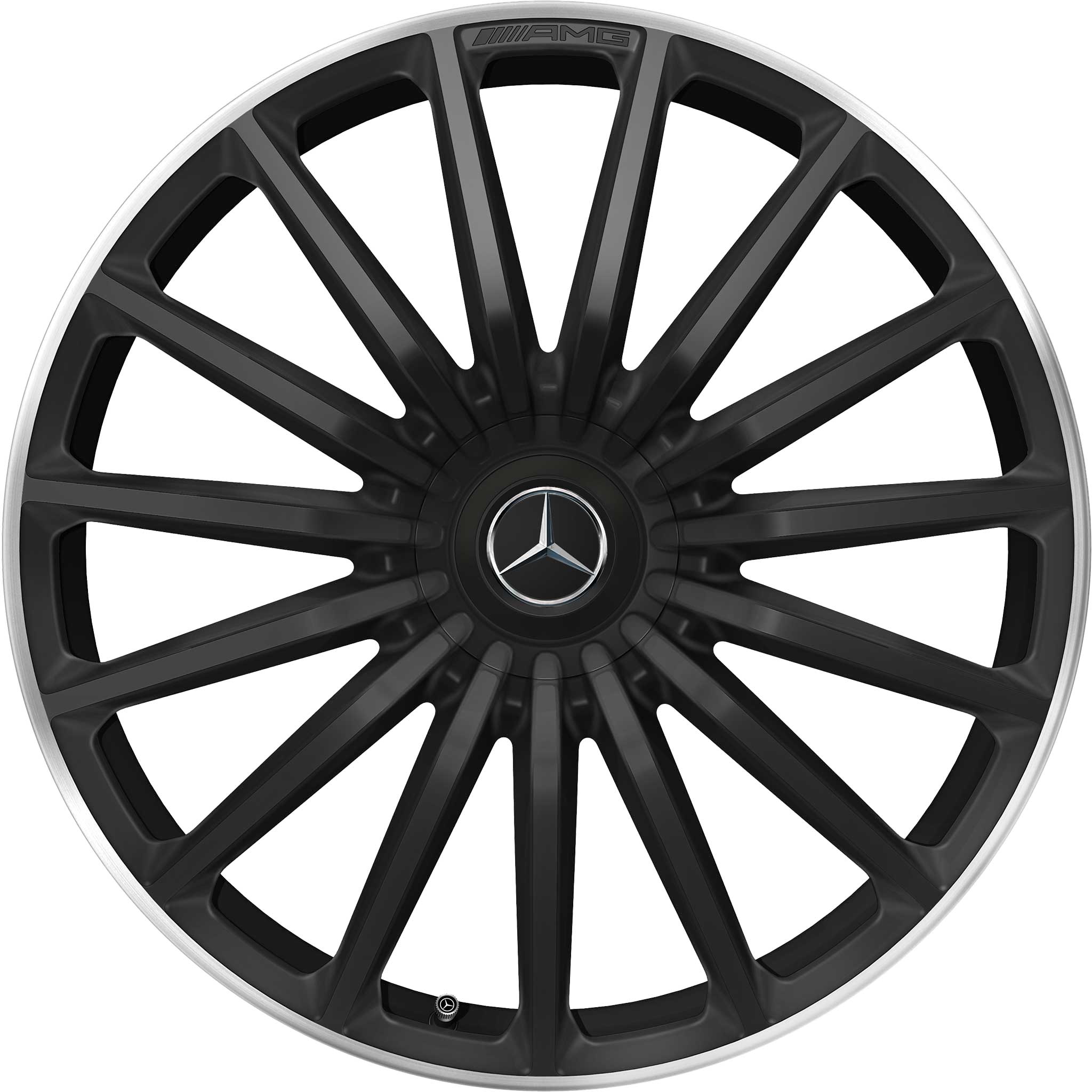 AMG Multispoke [290-20] Matt Black with High Sheen Rim Edge Alloy Wheel Product Image #1