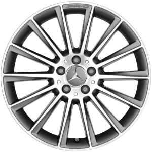 AMG 7 Double Spoke [292-22] Himalaya Grey with High Sheen Alloy Wheel - Sizes 22in