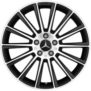 AMG 7 Double Spoke [292-22] Gloss Back with High Sheen Alloy Wheel - Sizes 22in