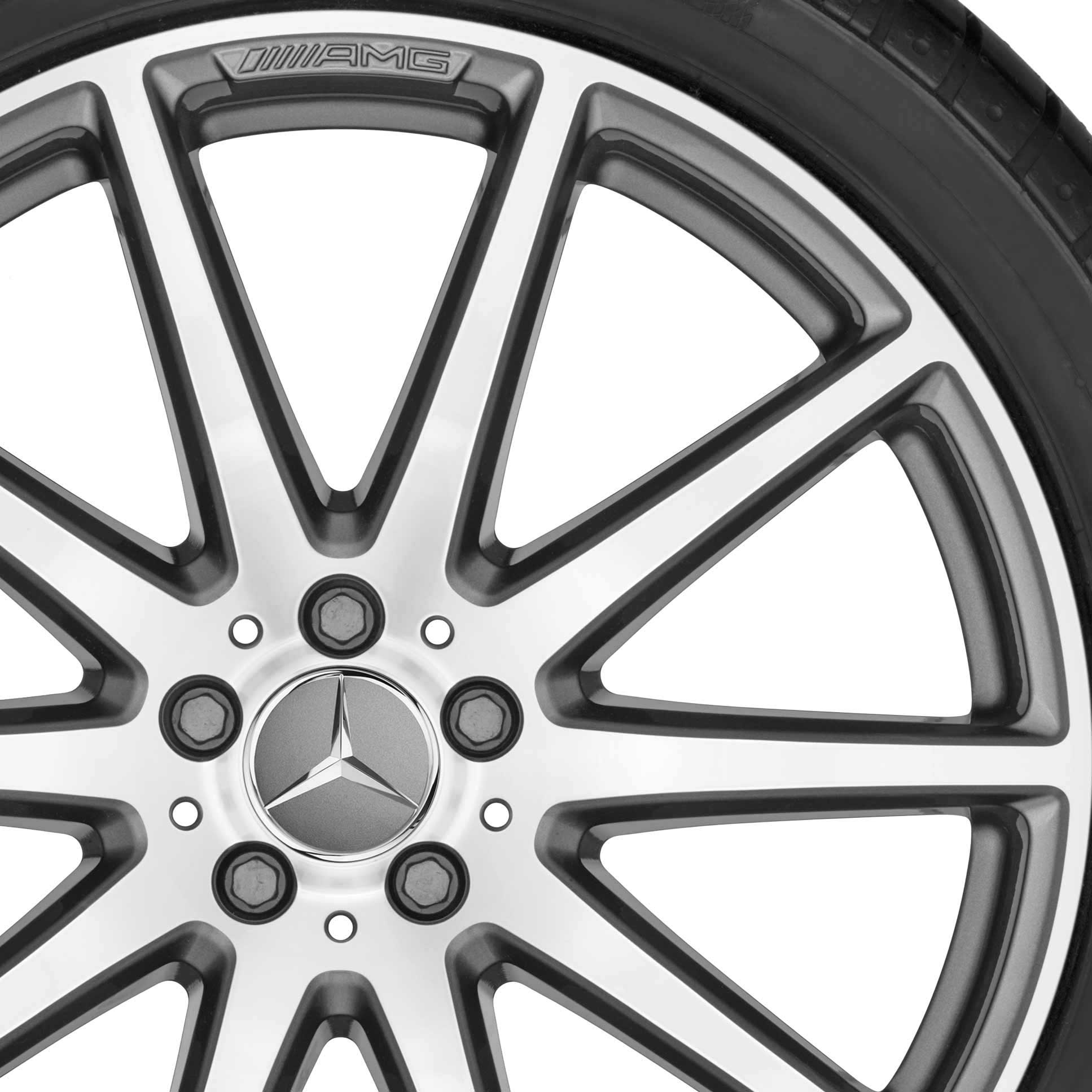 AMG 10 Spoke [292-21] Himalaya Grey with High Sheen Alloy Wheel Product Image #2