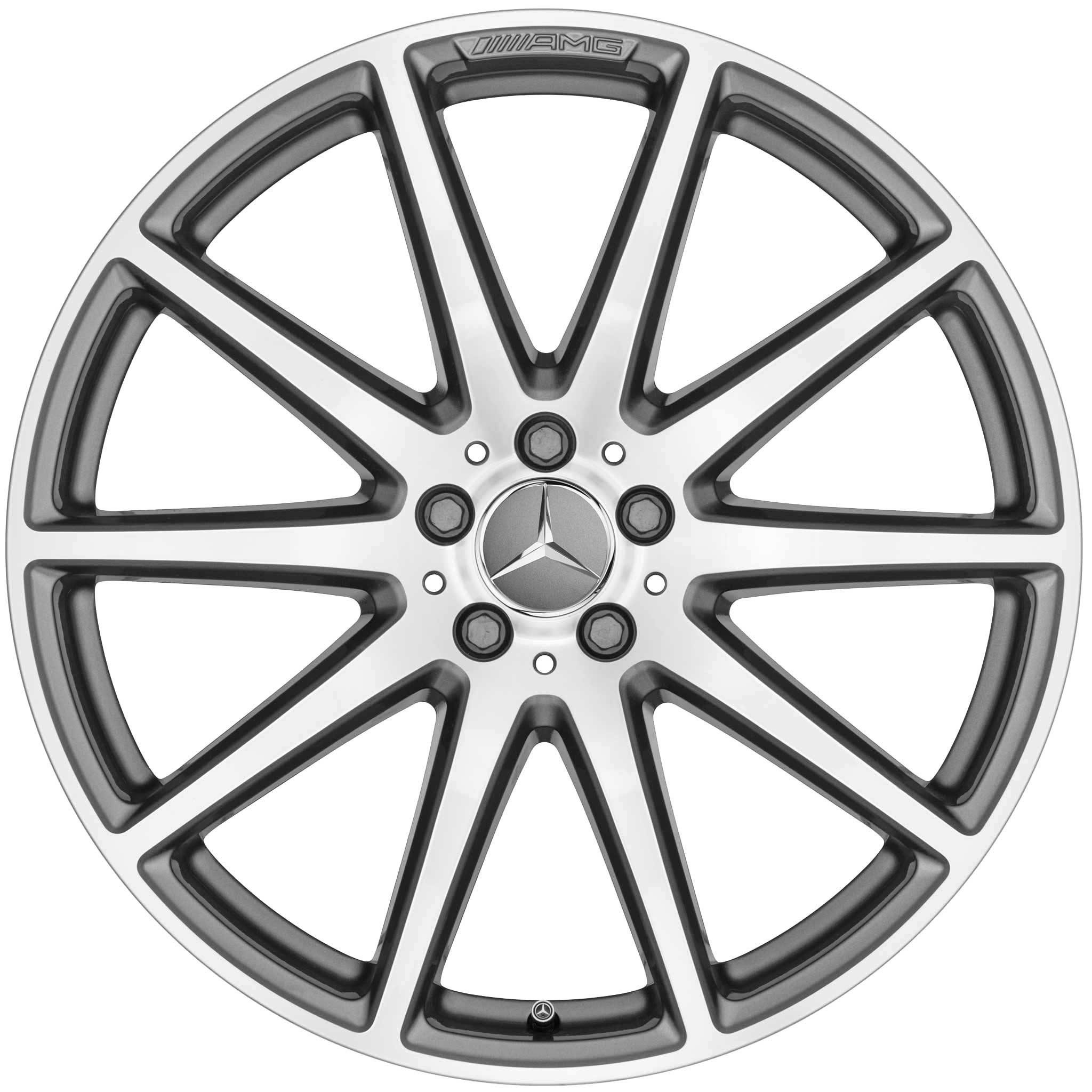 AMG 10 Spoke [292-21] Himalaya Grey with High Sheen Alloy Wheel Product Image #1