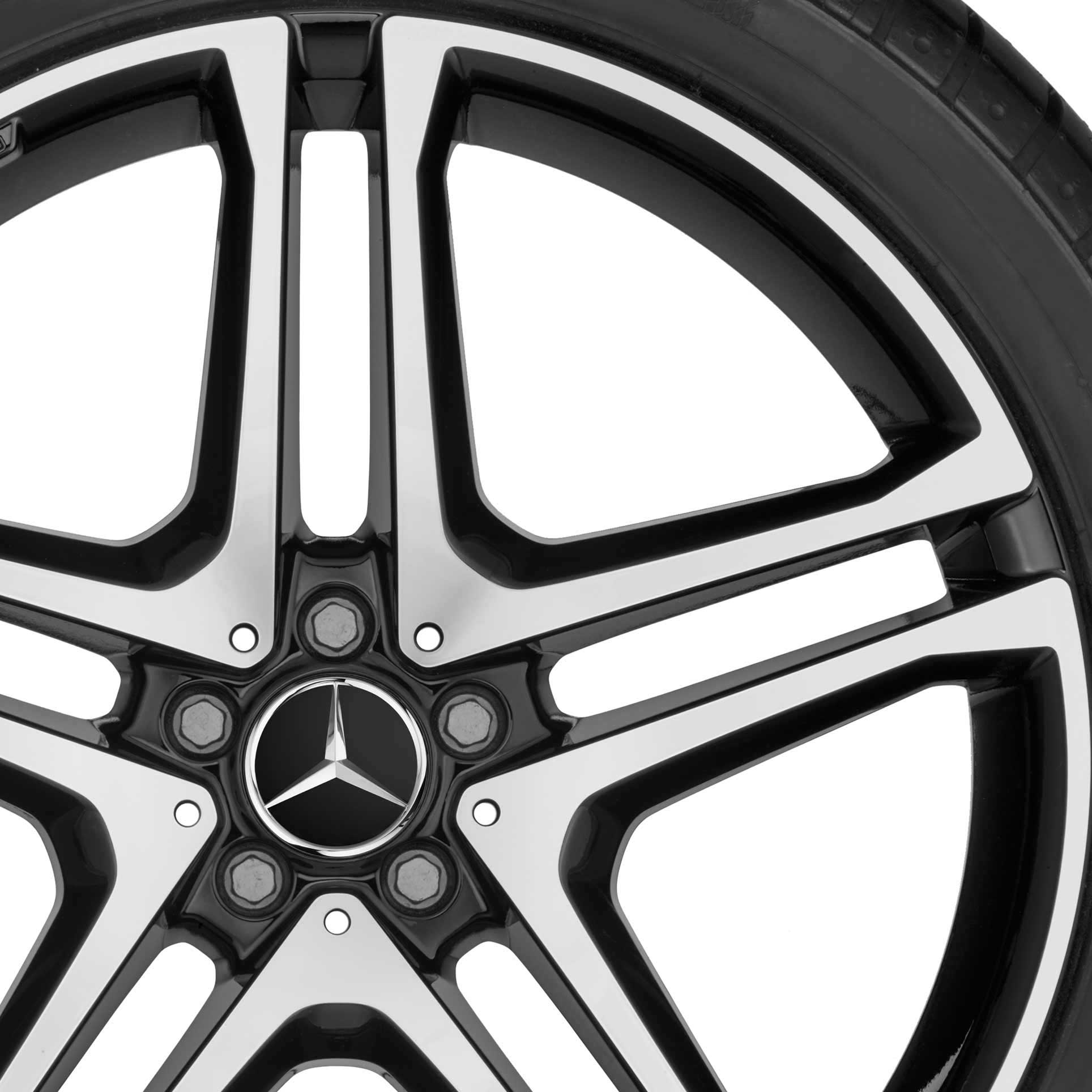 AMG 5 Double Spoke [292-22] Gloss Back with High Sheen Alloy Wheel Product Image #2