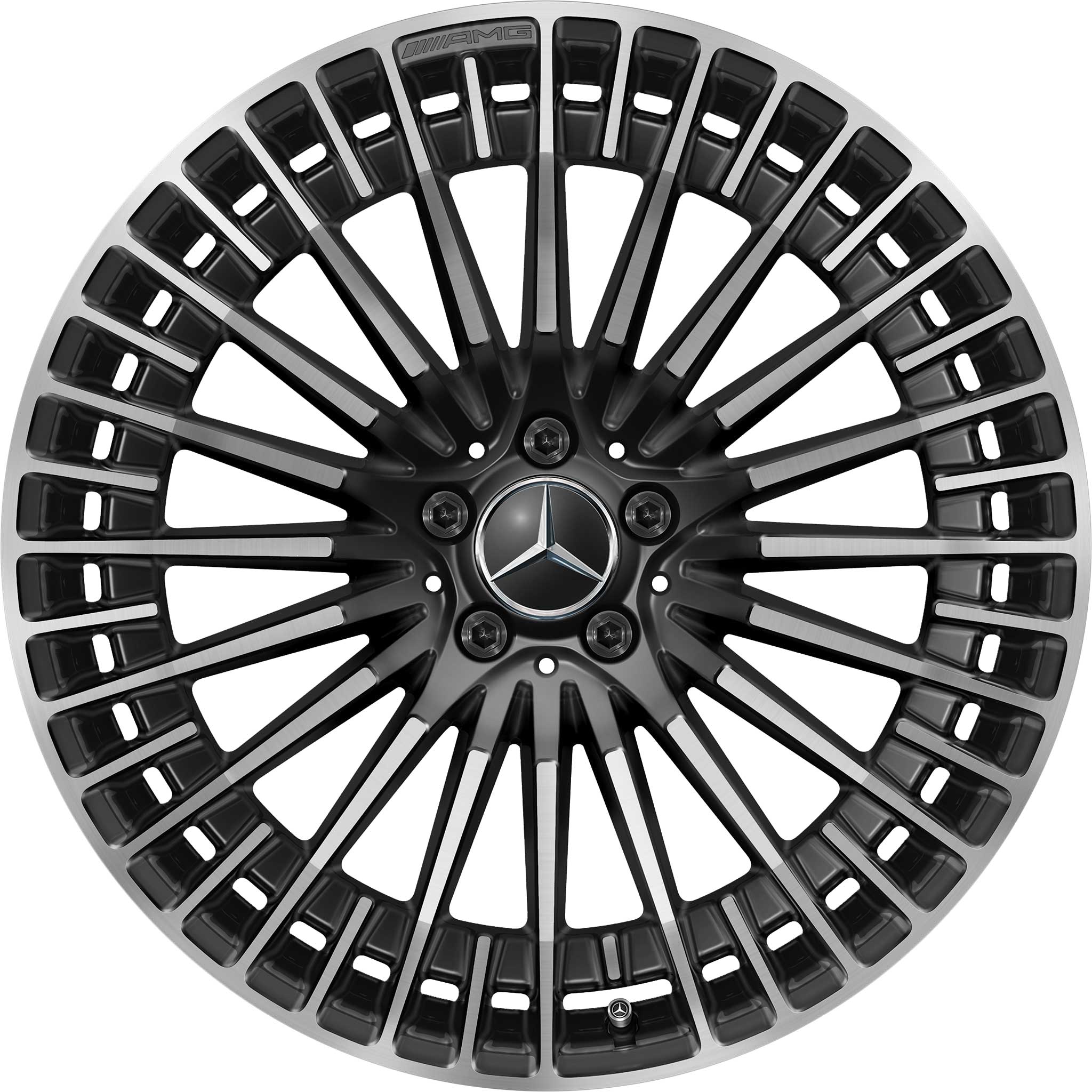 AMG Multispoke [293-21] Gloss Back with High Sheen Alloy Wheel Product Image #1
