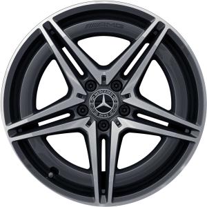 AMG 5 Twin Spoke [293-19] Tantalite Grey with High Sheen Alloy Wheel - Sizes 19in