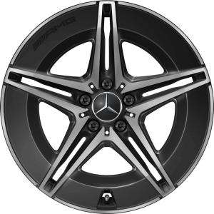 AMG 5 Twin Spoke [293-19] Gloss Back with High Sheen Alloy Wheel - Sizes 19in