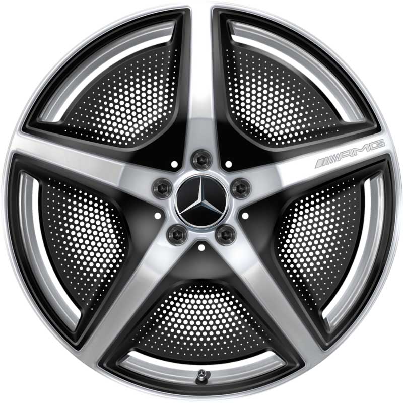 AMG 5 Spoke [294-20] Vanadium Silver with High Sheen Alloy Wheel Product Image #1