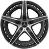 AMG 5 Twin Spoke [294-21] Matt Black with High Sheen Wheel Img 1