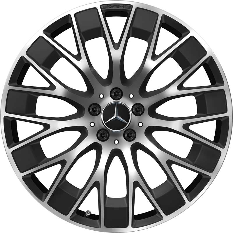 AMG Multispoke [294-21] Matt Black with High Sheen Alloy Wheel Product Image #1