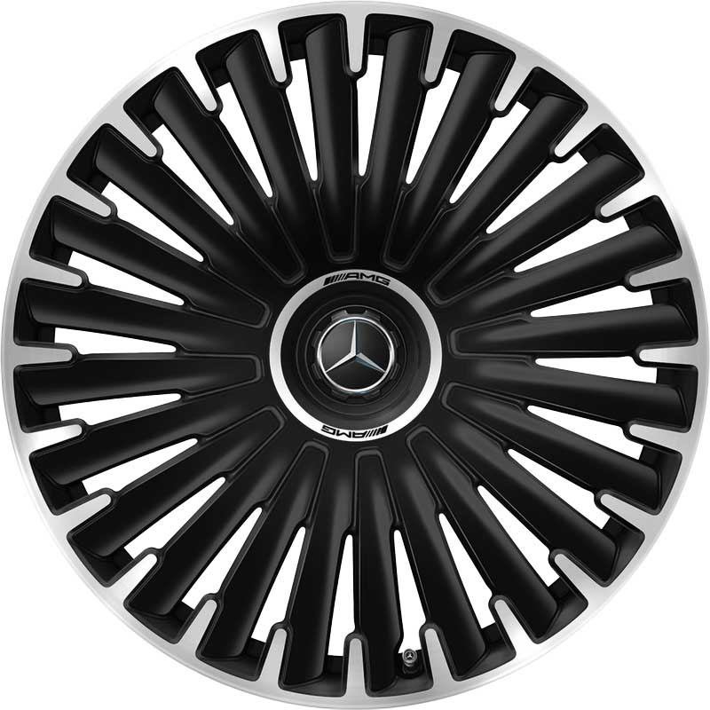 AMG Multispoke [294-22] Matt Black with High Sheen Alloy Wheel Product Image #1