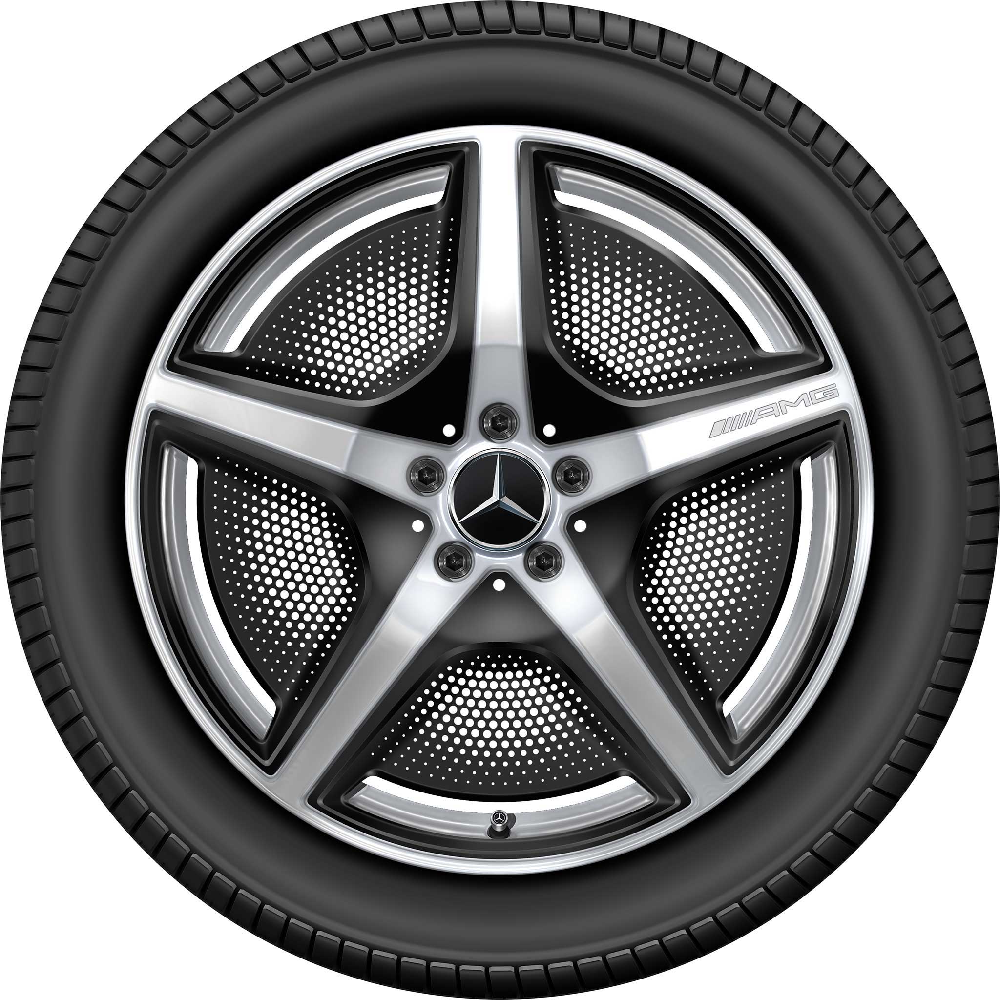 AMG 5 Spoke [295-20] Vanadium Silver Alloy Wheel Product Image #2