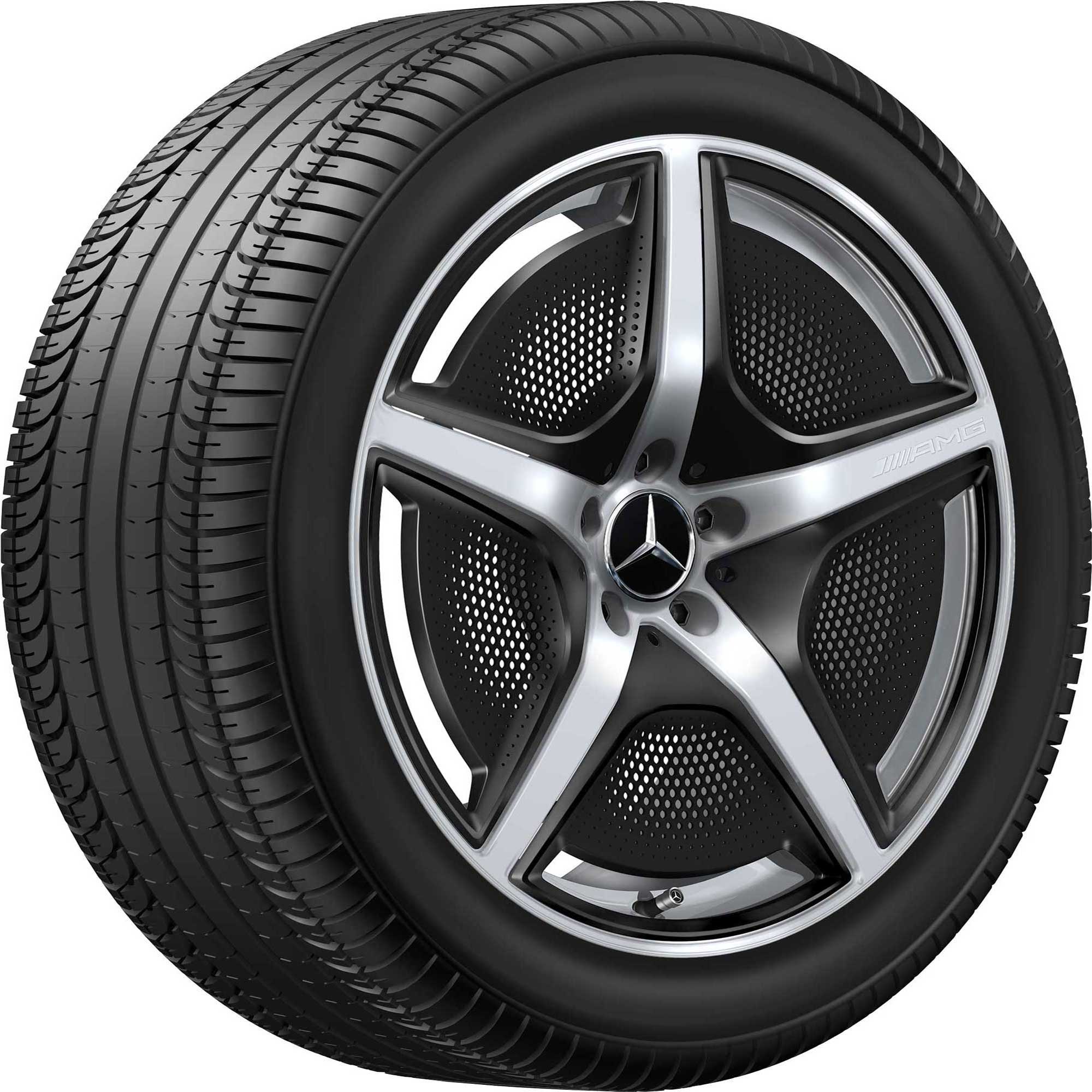 AMG 5 Spoke [295-20] Vanadium Silver Alloy Wheel Product Image #3