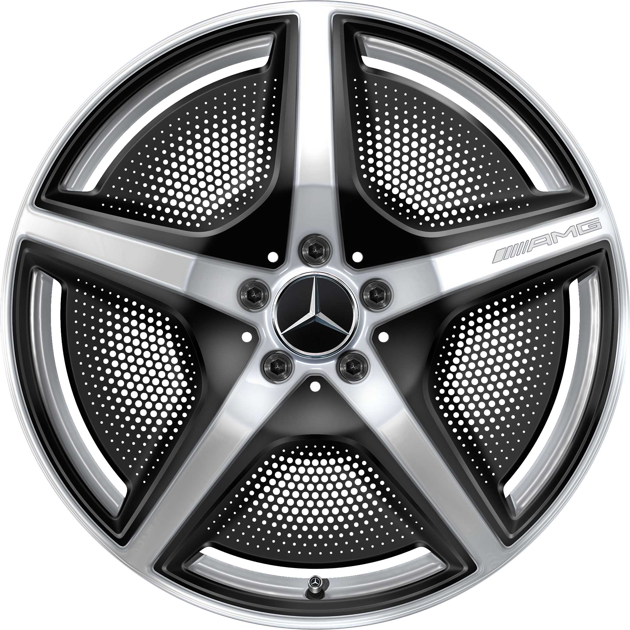 AMG 5 Spoke [295-20] Vanadium Silver Alloy Wheel Product Image #1