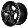 AMG 5 Twin Spoke [295-20] Matt Black with High Sheen Wheel Img 2