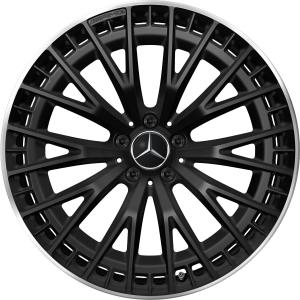 AMG Multispoke [295-21] Matt Black with High Sheen Rim Edge Alloy Wheel - Sizes 21in