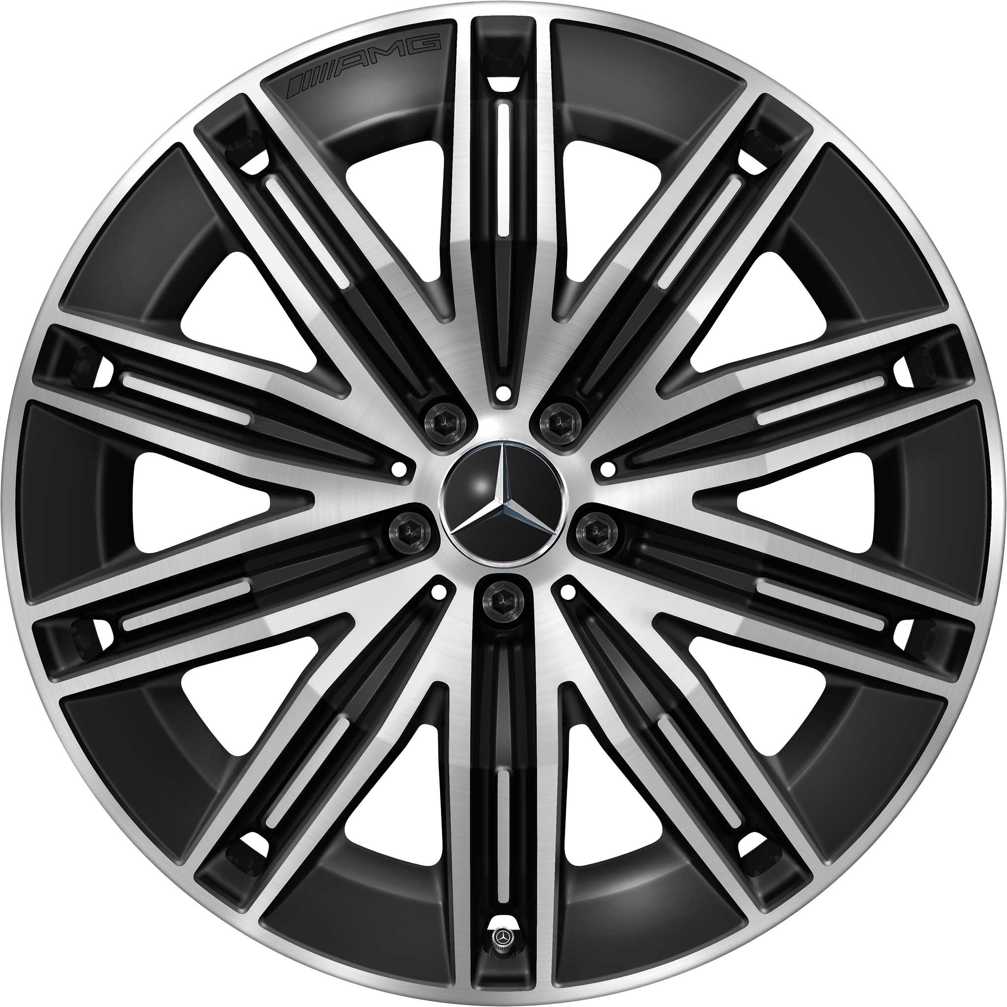 AMG Multispoke [296-21] Gloss Back with High Sheen Alloy Wheel Product Image #1