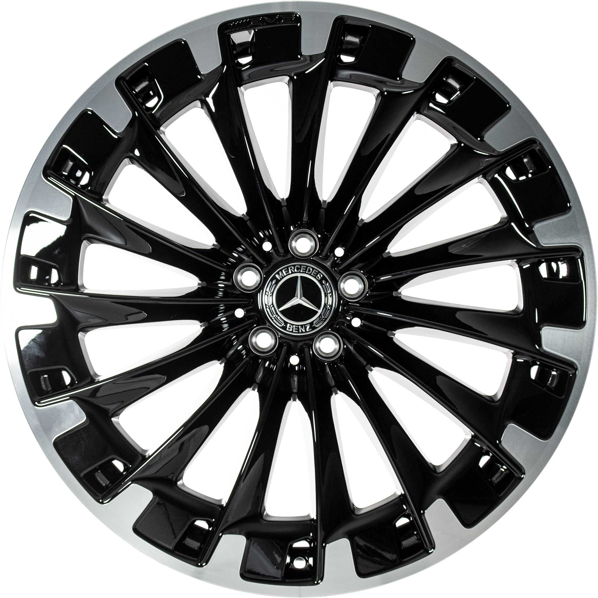 AMG Multispoke [296-22] Gloss Back with High Sheen Alloy Wheel Product Image #1